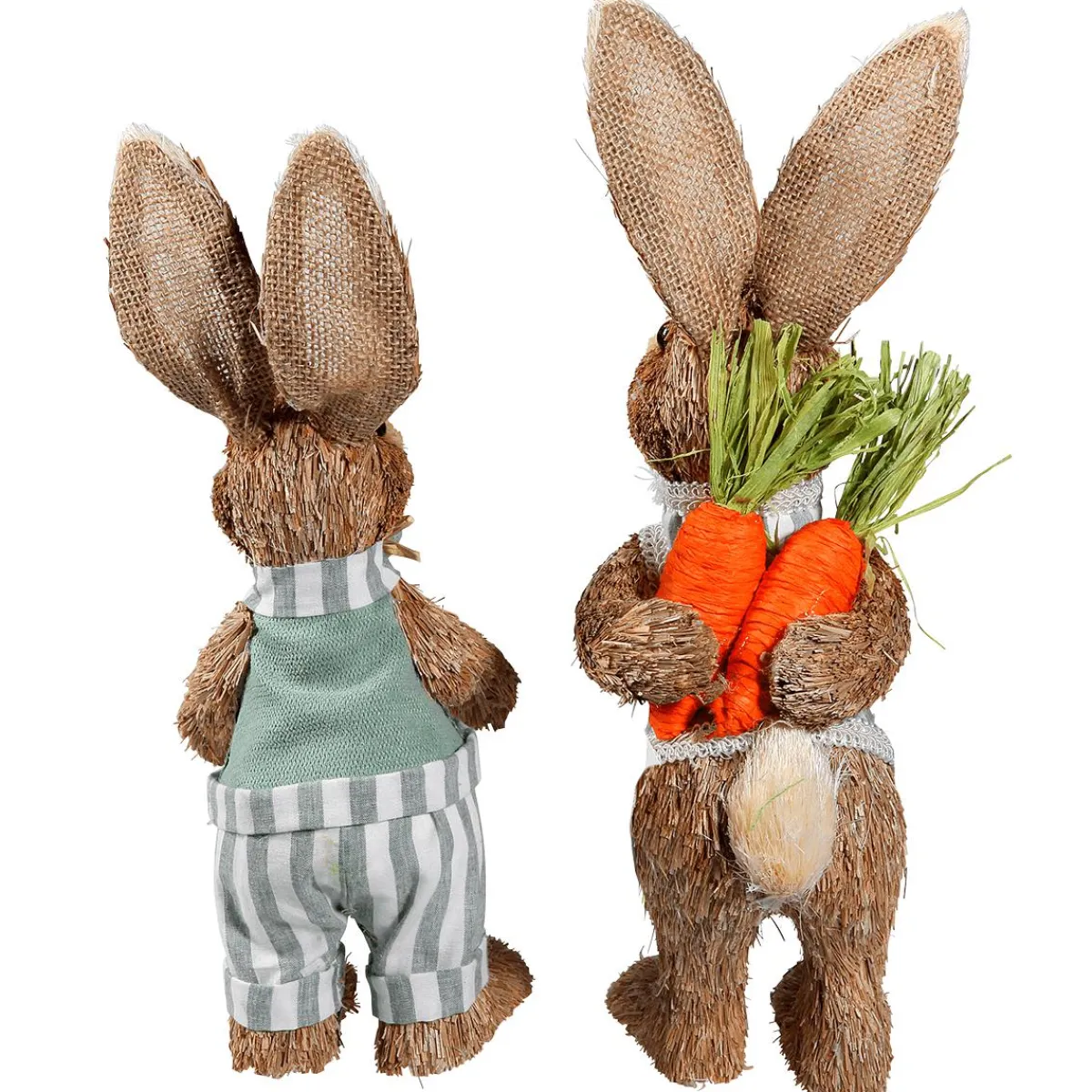 Decoración De Animales|Decoración De Pascua>DecoWoerner Conejitos De Pascua 2 Piezas 30 & 35 Cm marrón