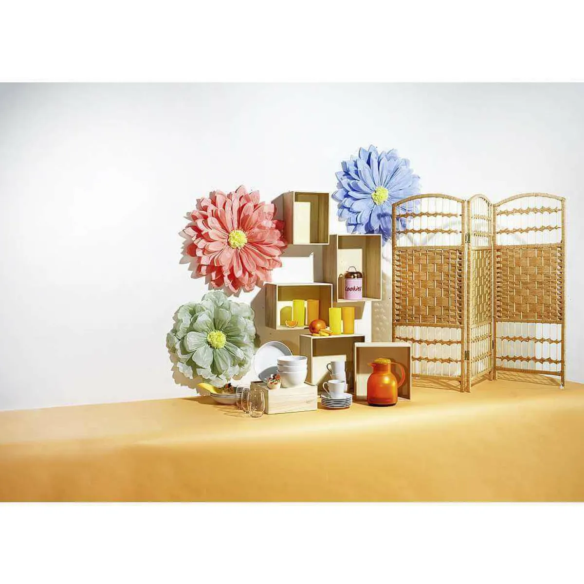 Expositores Para Tiendas|Macetas Y Artículos De Decoración>DecoWoerner Conjunto De Cajas De Madera Cuadrado 3 Piezas Madera natural