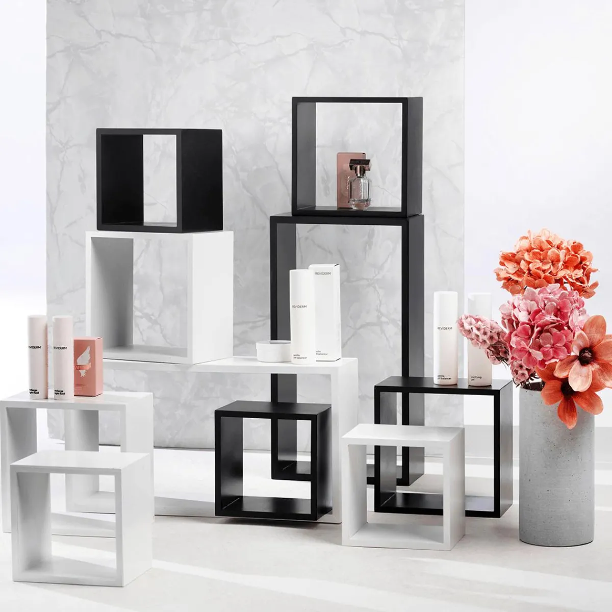 Expositores Para Tiendas>DecoWoerner Conjunto De Estantes 5 Piezas blanco