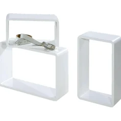 Expositores Para Tiendas>DecoWoerner Conjunto De Estantes "Lounge" Color 3 Pz. blanco