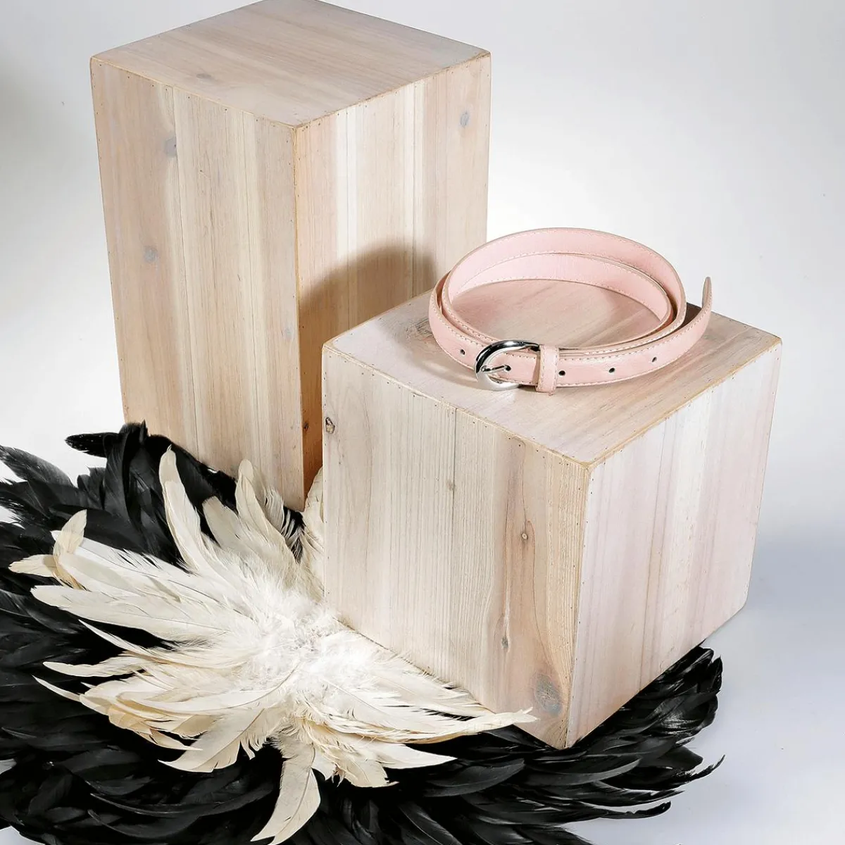 Expositores Para Tiendas|Decoración Natural>DecoWoerner Conjunto De Minicolumnas De Madera Naturaleza Beige