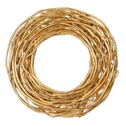 Decoración De Otoño|Coronas De Navidad>DecoWoerner Cna De Puerta De Rama De Sauce Lacada En 40 Cm oro