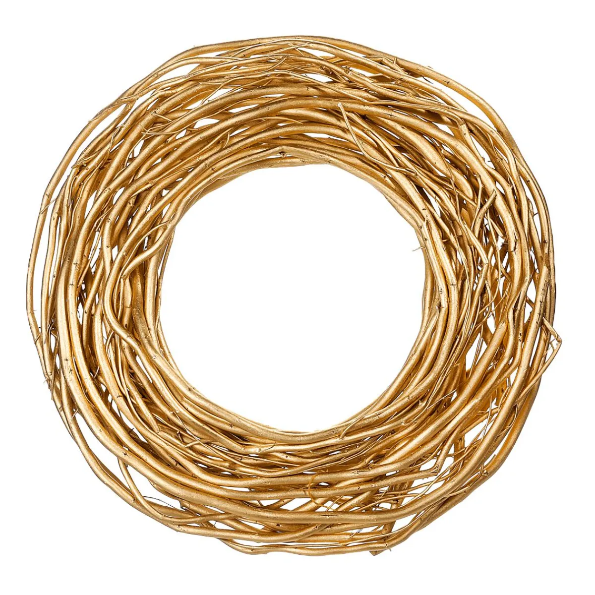 Decoración De Otoño|Coronas De Navidad>DecoWoerner Cna De Puerta De Rama De Sauce Lacada En 40 Cm oro