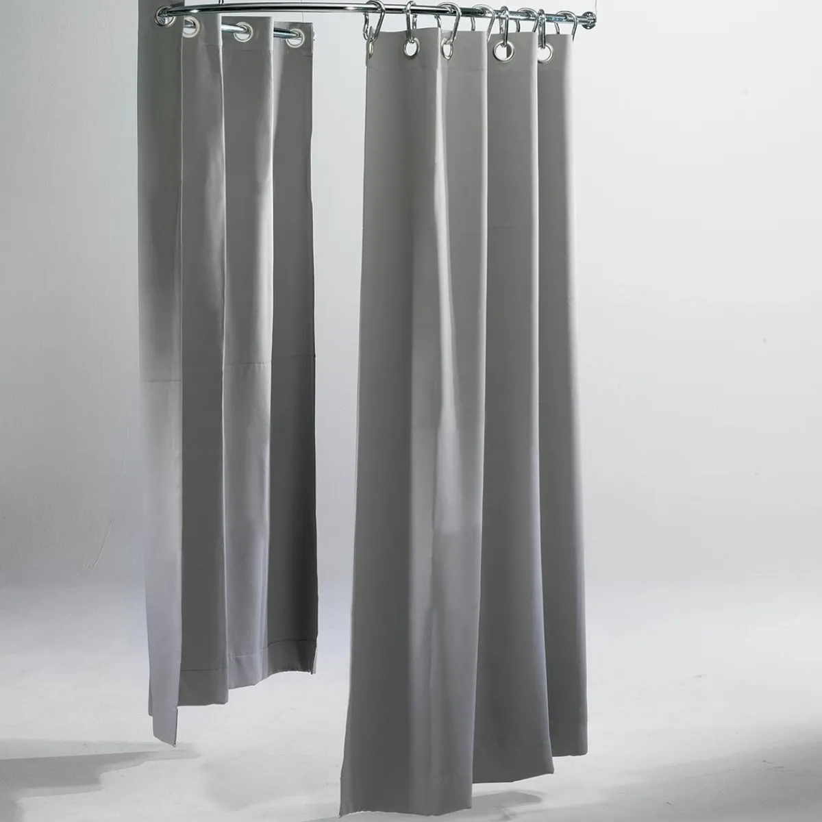 Probadores Y Cortinas>DecoWoerner Cortina De Cubículo Semicircular, 200 Cm De Largo, Gris