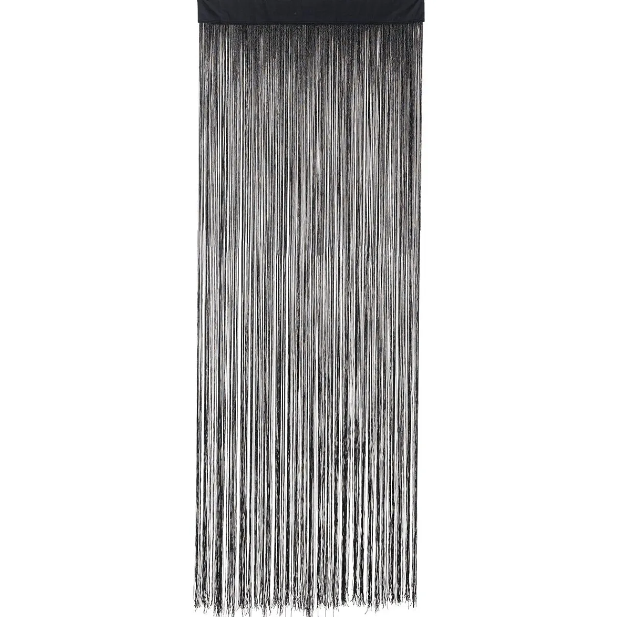 Decoración Temática>DecoWoerner Cortina De Cuerdas Negra, 200 X 90 Cm negro