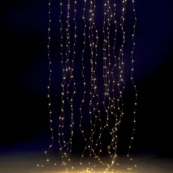 Luces De Navidad>DecoWoerner Cortina De Luces De Alambre LED Para Exteriores, 300 X 200 Cm plata