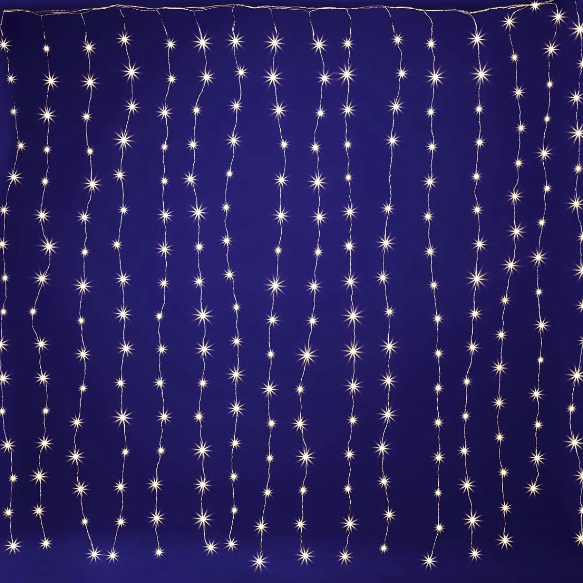 Luces De Navidad>DecoWoerner Cortina De Luces De Alambre LED Para Exteriores, 300 X 200 Cm plata