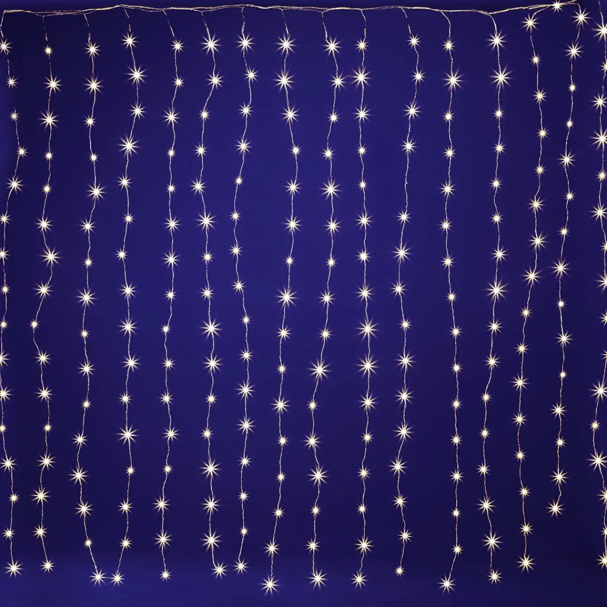 Luces De Navidad>DecoWoerner Cortina De Luces LED Con Alambre Para Exteriores, 300 LED, 150 X 200 Cm plata
