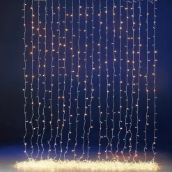 Luces De Navidad>DecoWoerner Cortina De Luces LED Para Uso Profesional Sistema IP20, 1400 LED, 700 X 200 Cm, Sin Cable