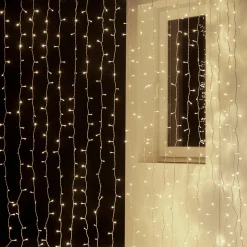 Luces De Navidad>DecoWoerner Cortina De Luces LED Para Uso Profesional Sistema IP20, 1800 LED, 900 X 200 Cm, Sin Cable