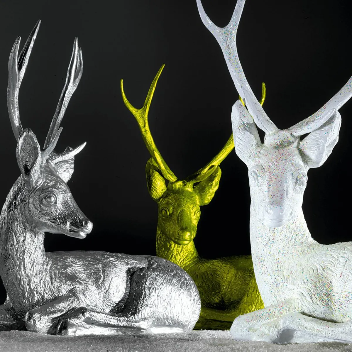 Decoración De Animales|Decoración De Otoño>DecoWoerner Corzo Macho Decorativo, Longitud: 70 Cm oro