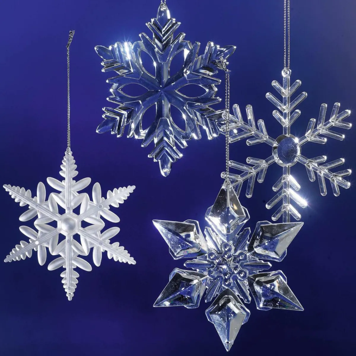 Decoración De Invierno|Figuras De Navidad>DecoWoerner Cristales De Hielo Decorativos, 20 Piezas transparente