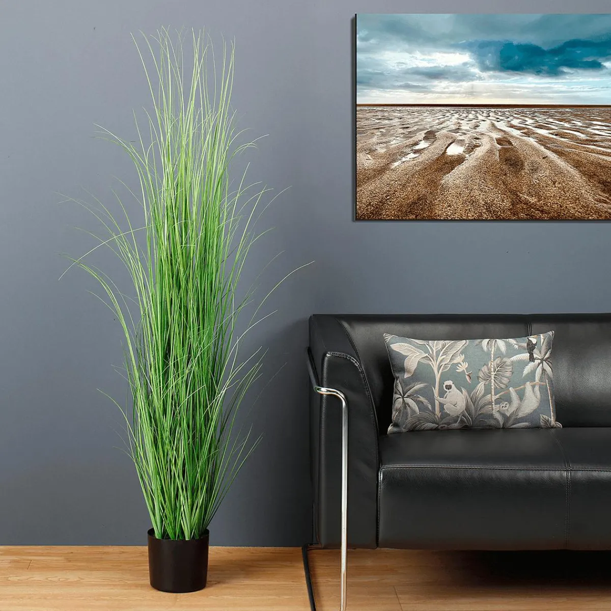 Hierba Decorativa>DecoWoerner Césped Artificial En La Maceta 150 Cm verde