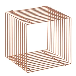 Expositores Para Tiendas>DecoWoerner Cubo De Celosía 40 X 40 Cm Cobre rojo