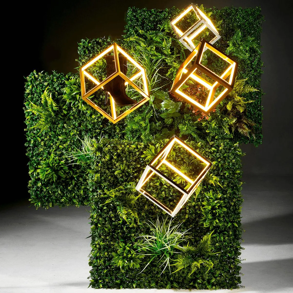 Luz Decorativa>DecoWoerner Dado LED Regulable, , 20 X 20 Cm plata