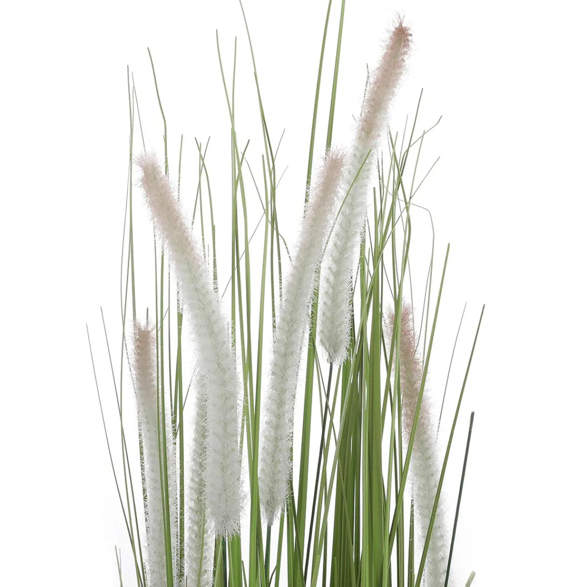 Decoración De Verano|Decoración De Primavera>DecoWoerner Deco Lampbush Grass En Maceta Negra 90 Cm verde