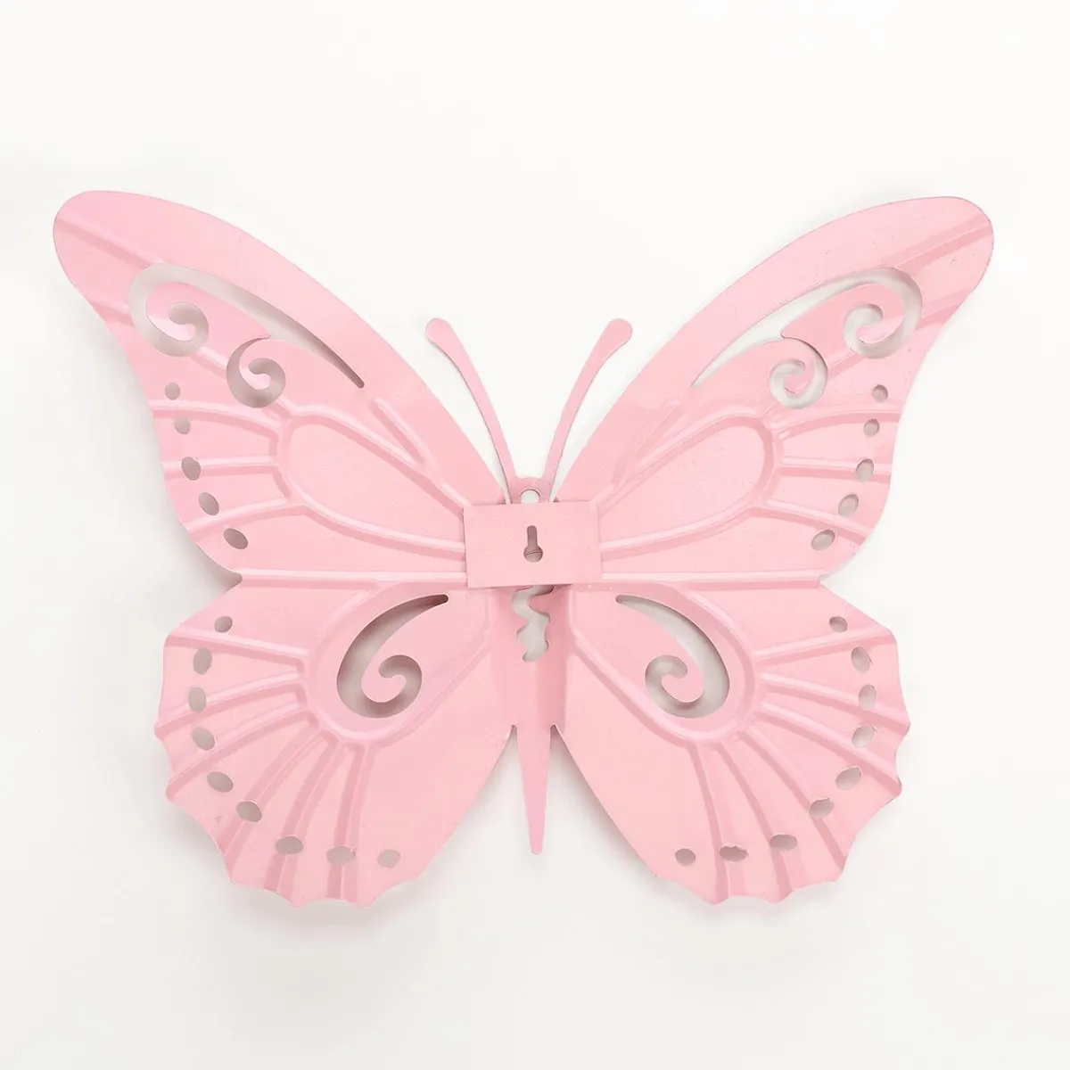 Decoración De Primavera>DecoWoerner Decoración De Pared De Metal Con Forma De Mariposa 28 X 38 Cm rosa