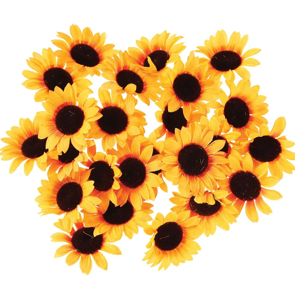 Decoración Dispersa|Decoración De Primavera>DecoWoerner Decoración Flores Girasoles, Paquete De 24 Piezas amarillo