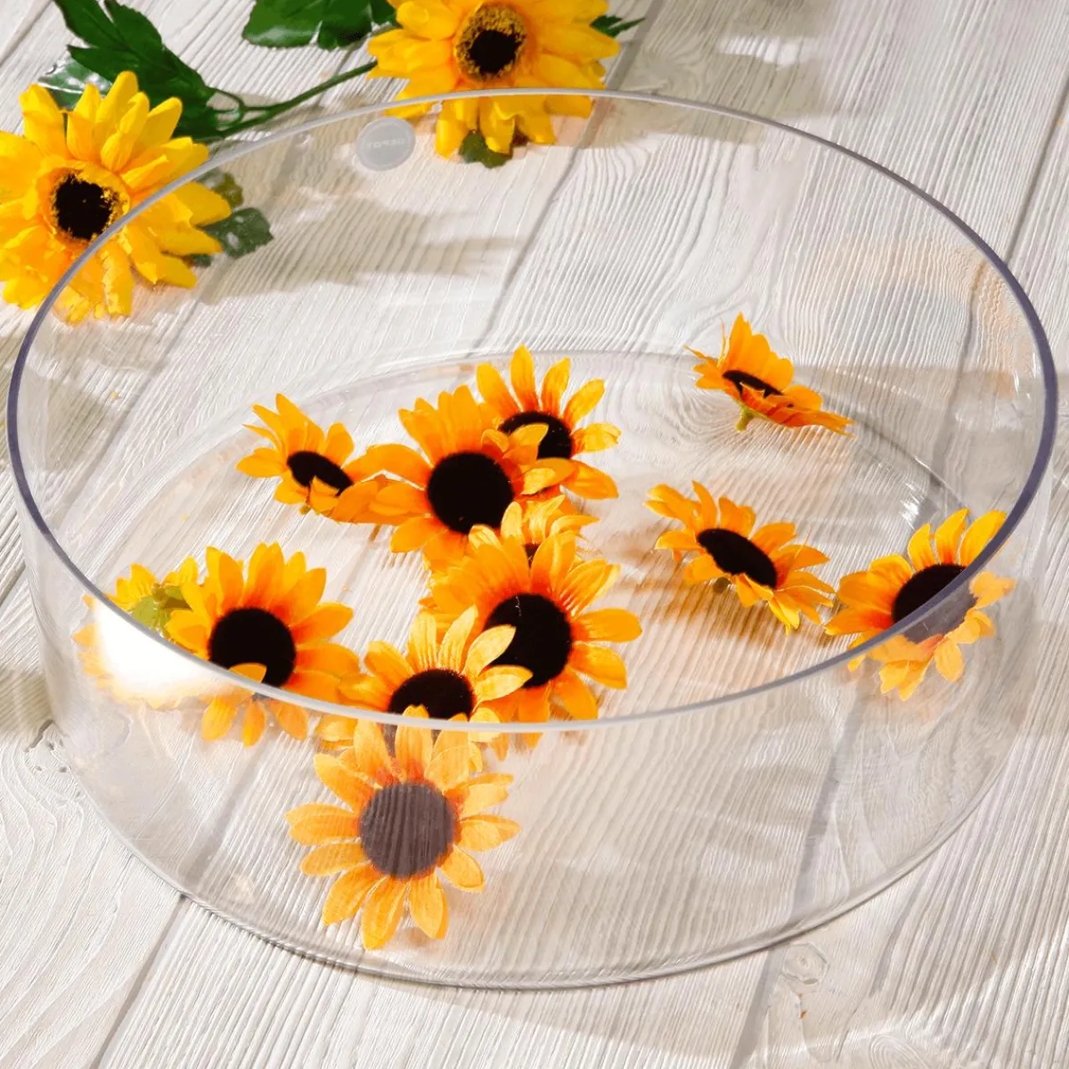 Decoración Dispersa|Decoración De Primavera>DecoWoerner Decoración Flores Girasoles, Paquete De 24 Piezas amarillo
