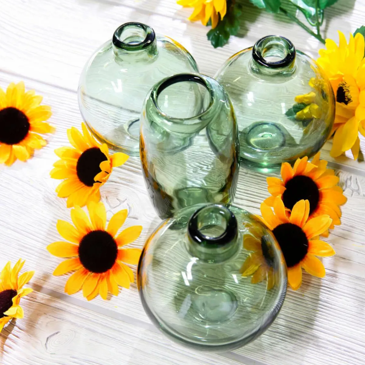 Decoración Dispersa|Decoración De Primavera>DecoWoerner Decoración Flores Girasoles, Paquete De 24 Piezas amarillo