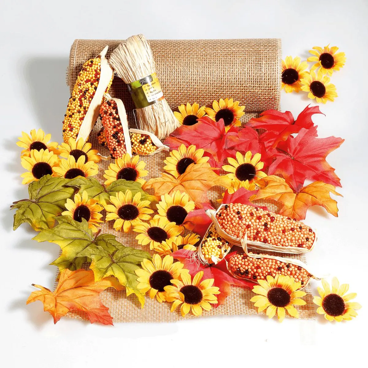 Decoración Dispersa|Decoración De Primavera>DecoWoerner Decoración Flores Girasoles, Paquete De 24 Piezas amarillo