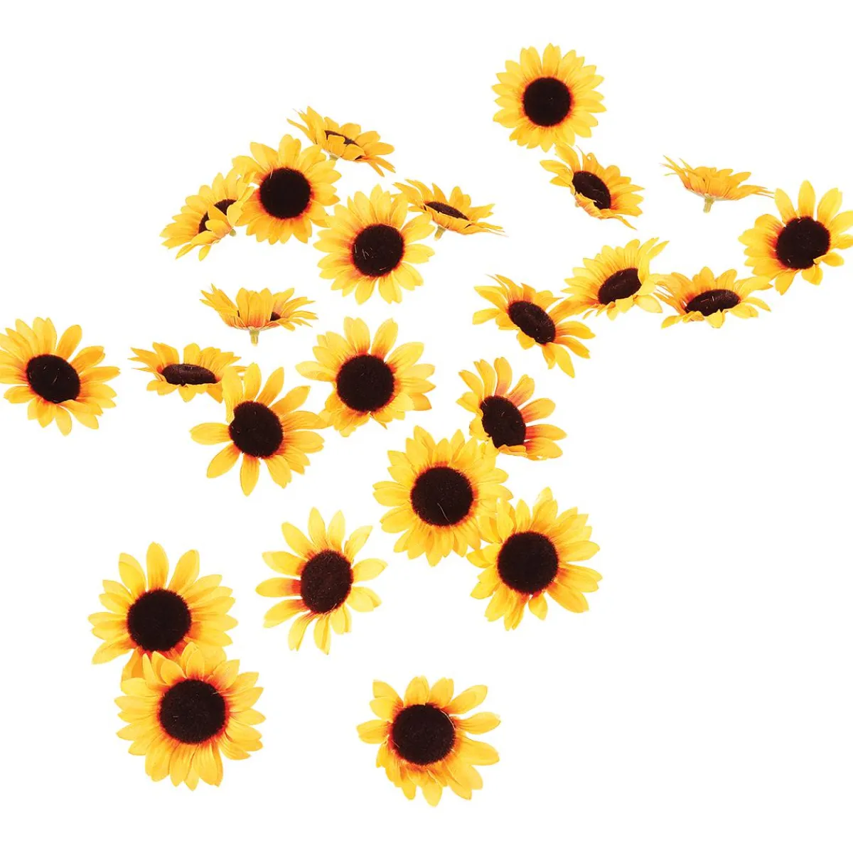 Decoración Dispersa|Decoración De Primavera>DecoWoerner Decoración Flores Girasoles, Paquete De 24 Piezas amarillo