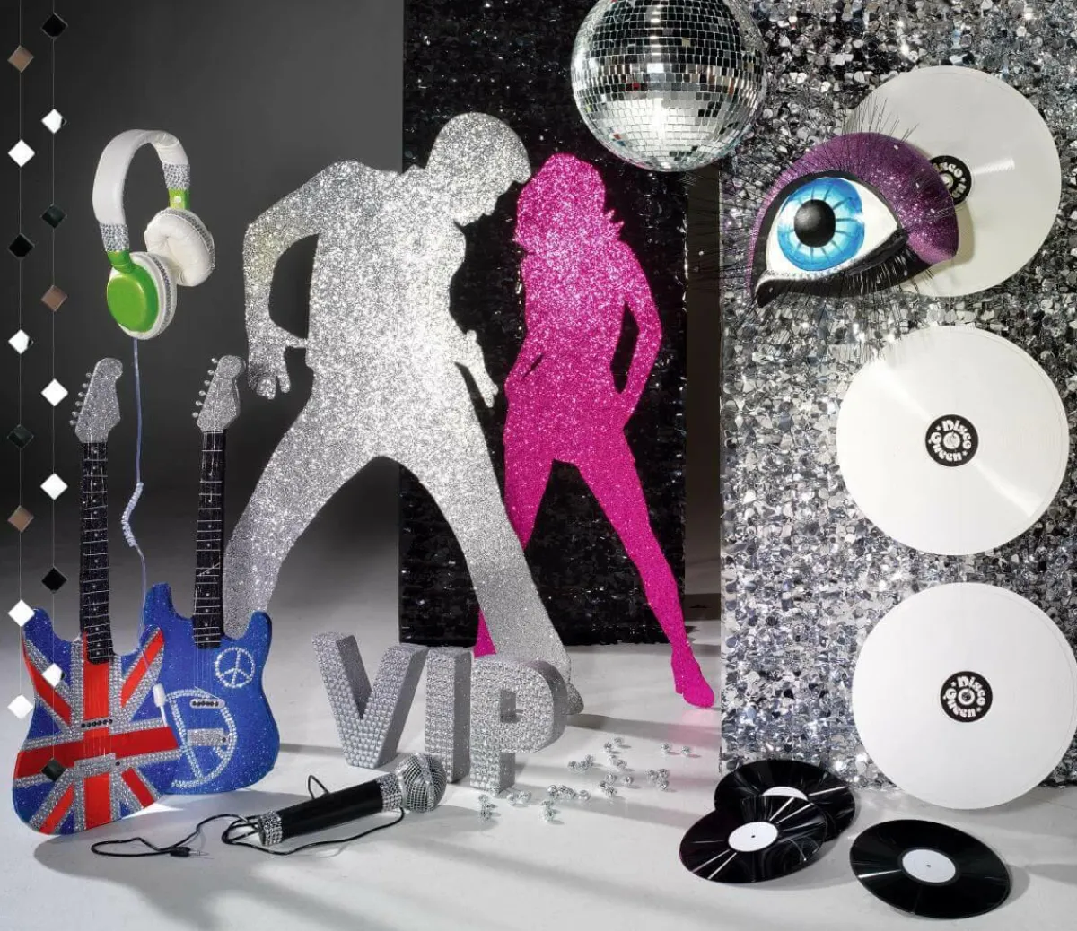 Decoración Temática>DecoWoerner Disco De Vinilo, Ø 30 Cm negro