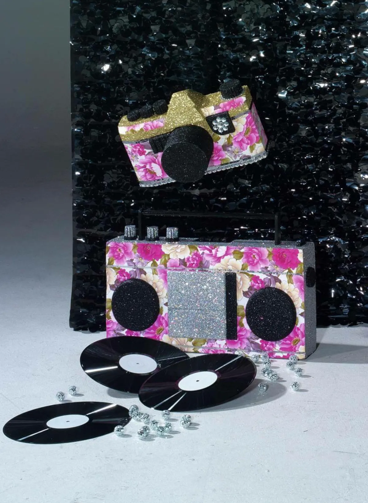 Decoración Temática>DecoWoerner Disco De Vinilo, Ø 30 Cm negro