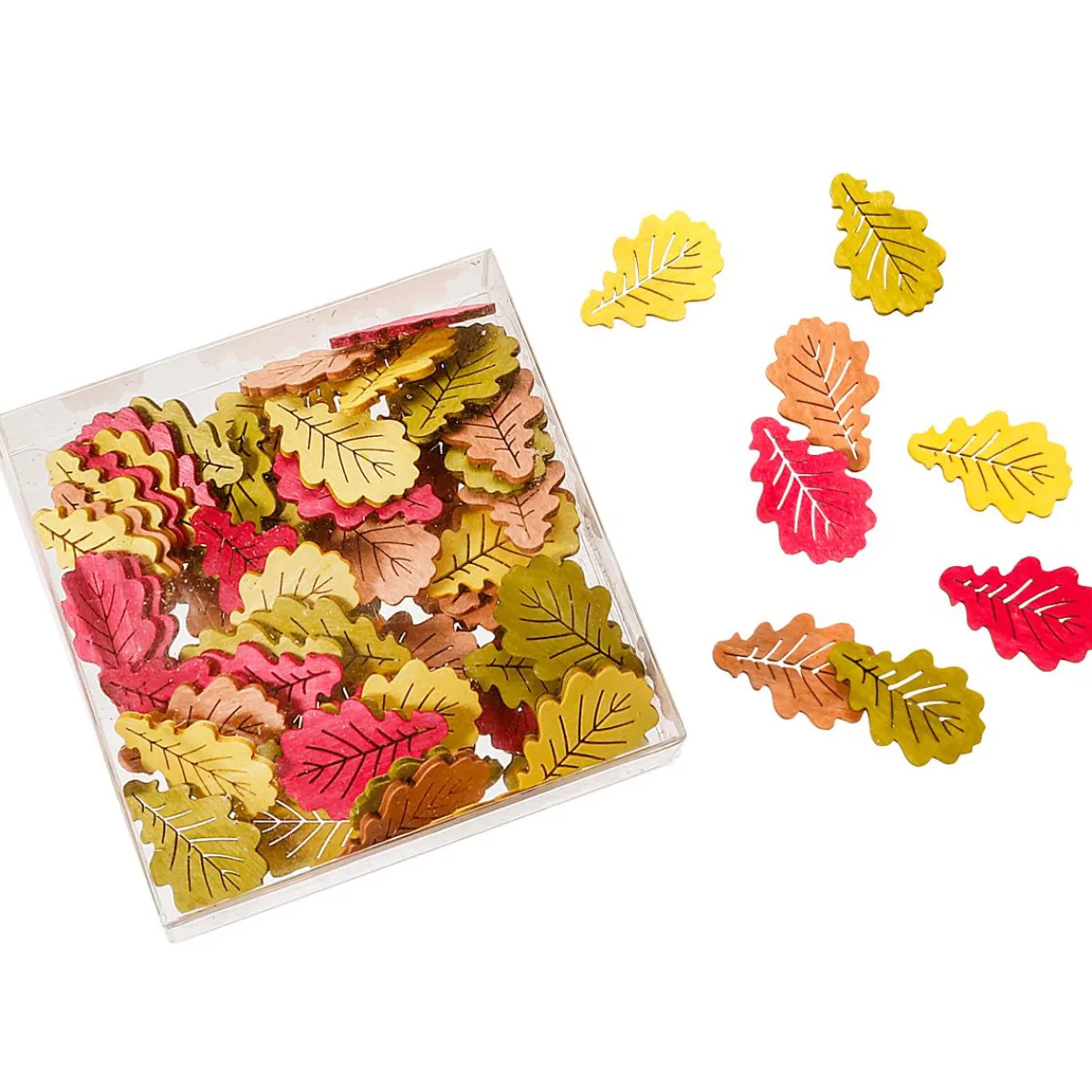 Decoración Dispersa|Decoración De Otoño>DecoWoerner Dispersión De Hojas De Otoño 72 Piezas 3,5 X 4 Cm marrón