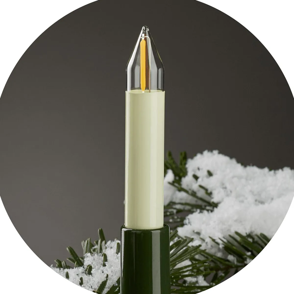 Luz Decorativa|Luces De Navidad>DecoWoerner Eje Velas Luz Cadena Para Interior Y Exterior 22 M verde