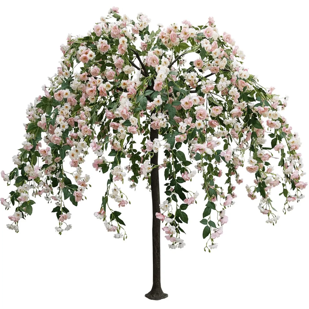 Decoración De Primavera|Árboles Artificiales>DecoWoerner El árbol De s Artificial Blanco/do, 210 Cm rosa