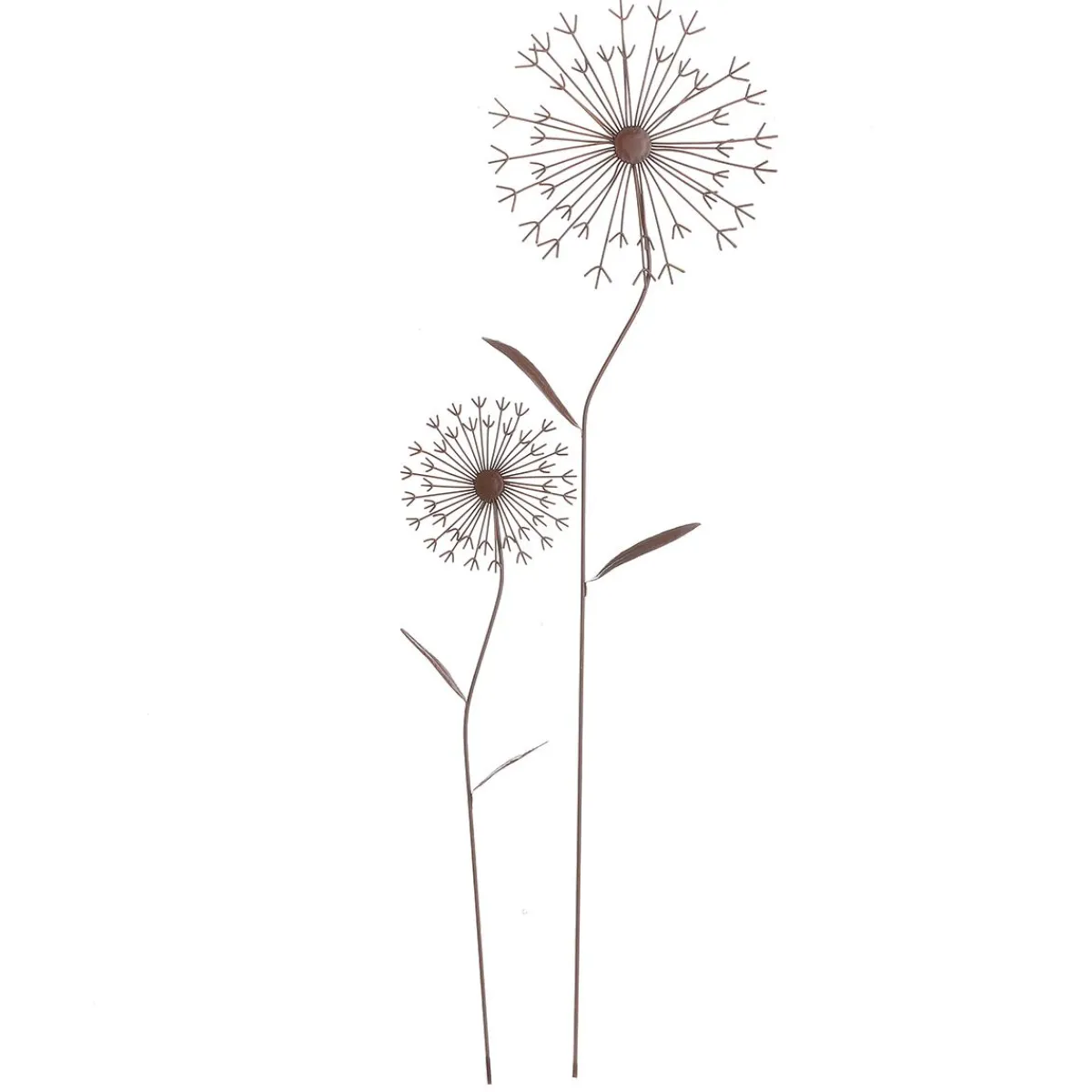 Decoración De Verano>DecoWoerner Enchufe Flor Deco De Metal 78 Cm marrón