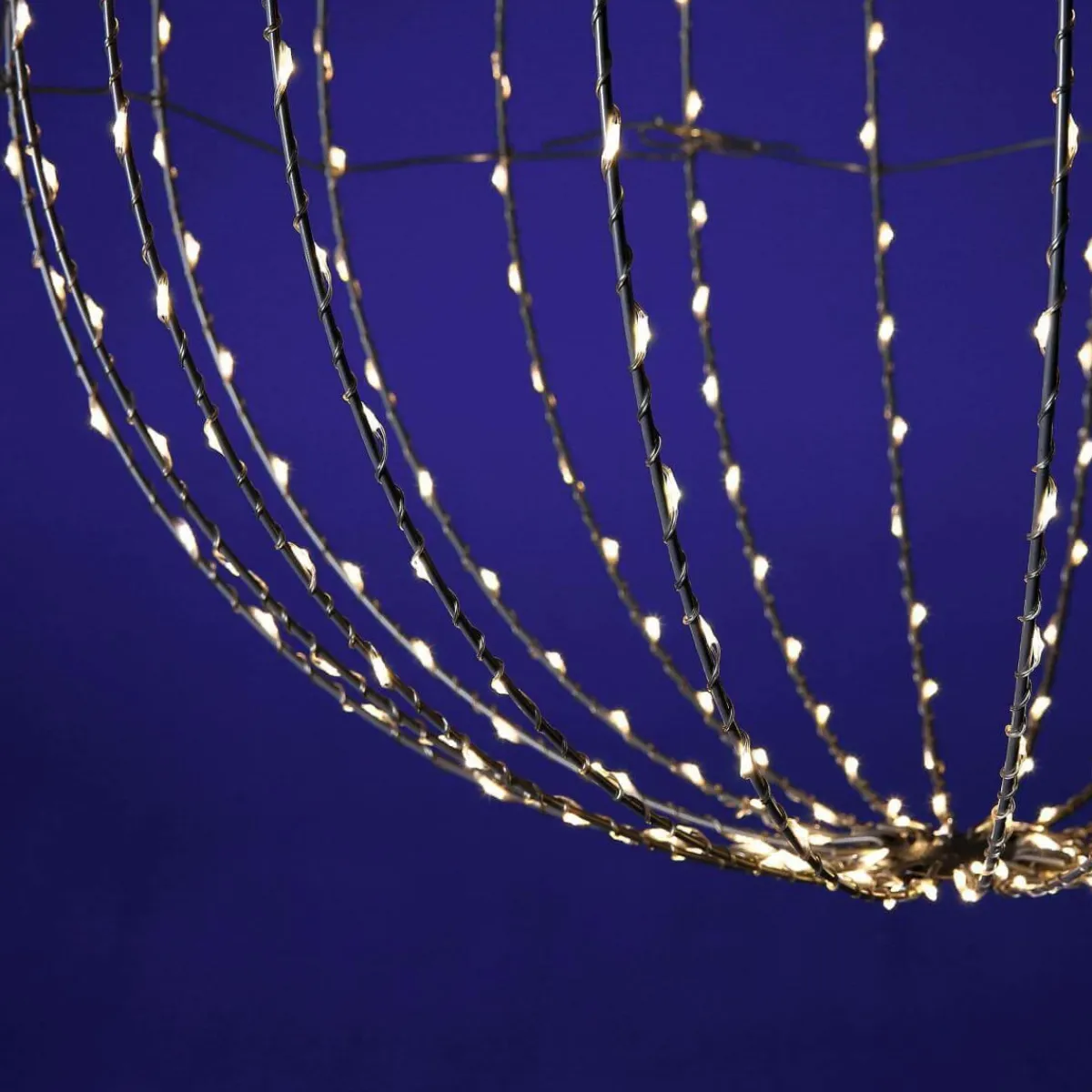Luces De Navidad>DecoWoerner Esfera Luminosa LED Para Exteriores, LED Cálido - Blanco, Ø 50 Cm plata