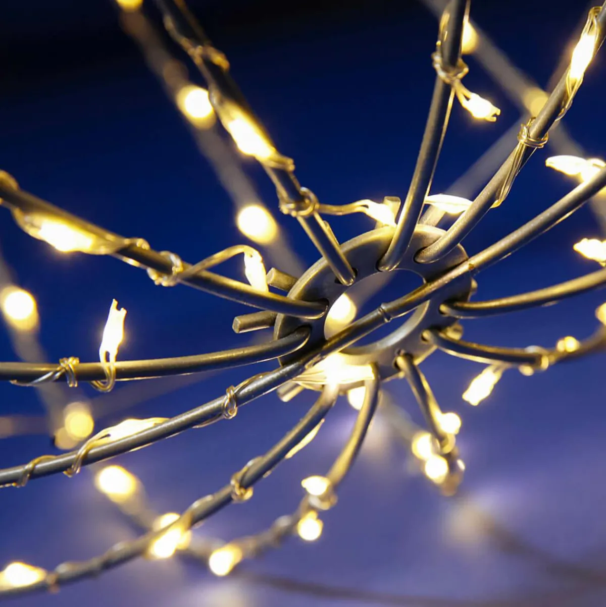 Luces De Navidad>DecoWoerner Esfera Luminosa LED Para Exteriores, LED Cálido - Blanco, Ø 30 Cm plata