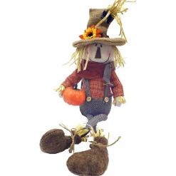 Decoración Temática|Decoración De Otoño>DecoWoerner Espantapájaros Sentado De 50 Cm multicolor