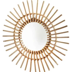 Decoración De Verano>DecoWoerner Espejo "Rota" Ø 55 Cm marrón