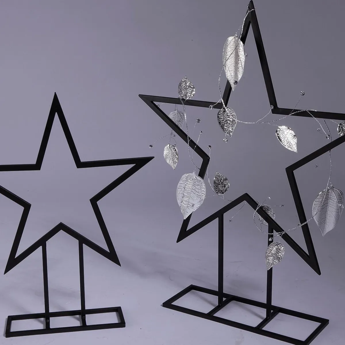 Estrella De Navidad>DecoWoerner Estrella De Metal Altura 80 Cm negro