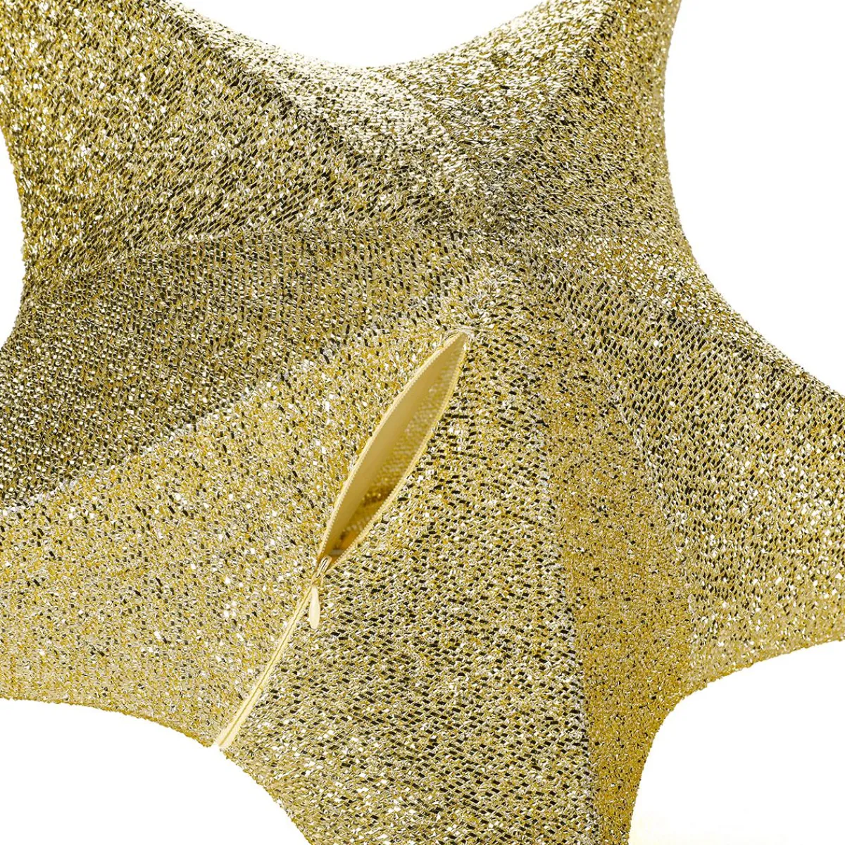 Estrella De Navidad>DecoWoerner Estrella Dorada Plegable Deco Con Cremallera, 40 Cm oro