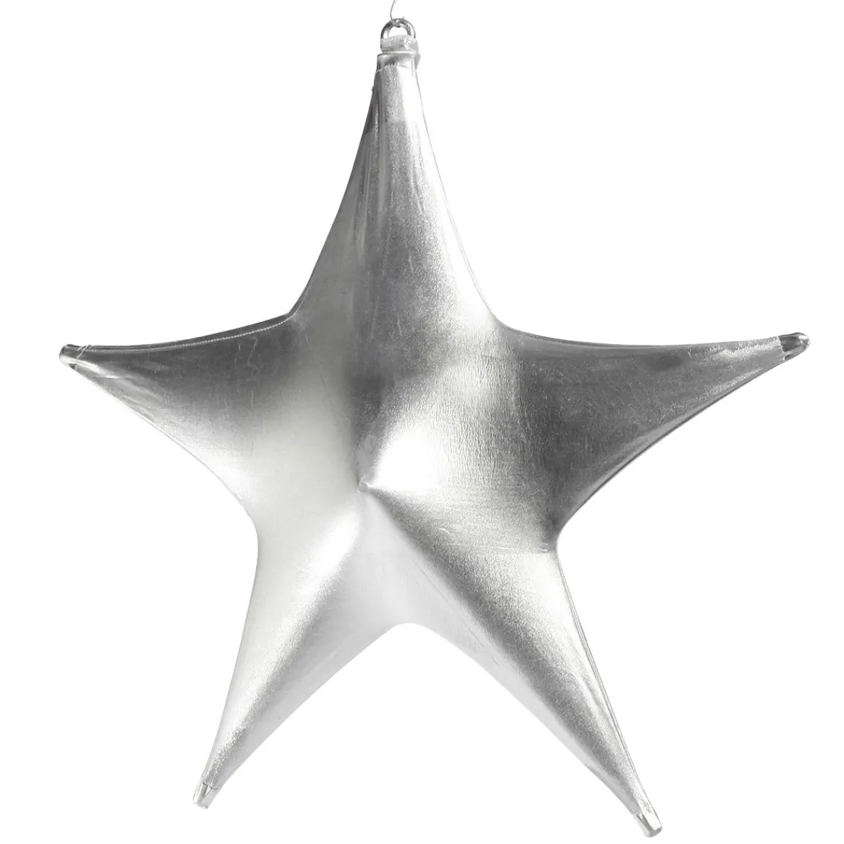 Decoración Temática|Decoración Navideña Xxl>DecoWoerner Estrella Extensible Ø 150 Cm, Ignífuga B1 plata