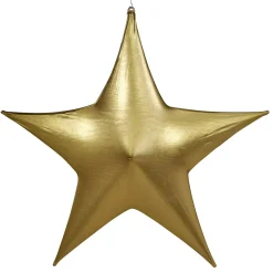 Decoración Temática|Decoración Navideña Xxl>DecoWoerner Estrella Extensible Ø 200 Cm, Ignífuga B1 oro