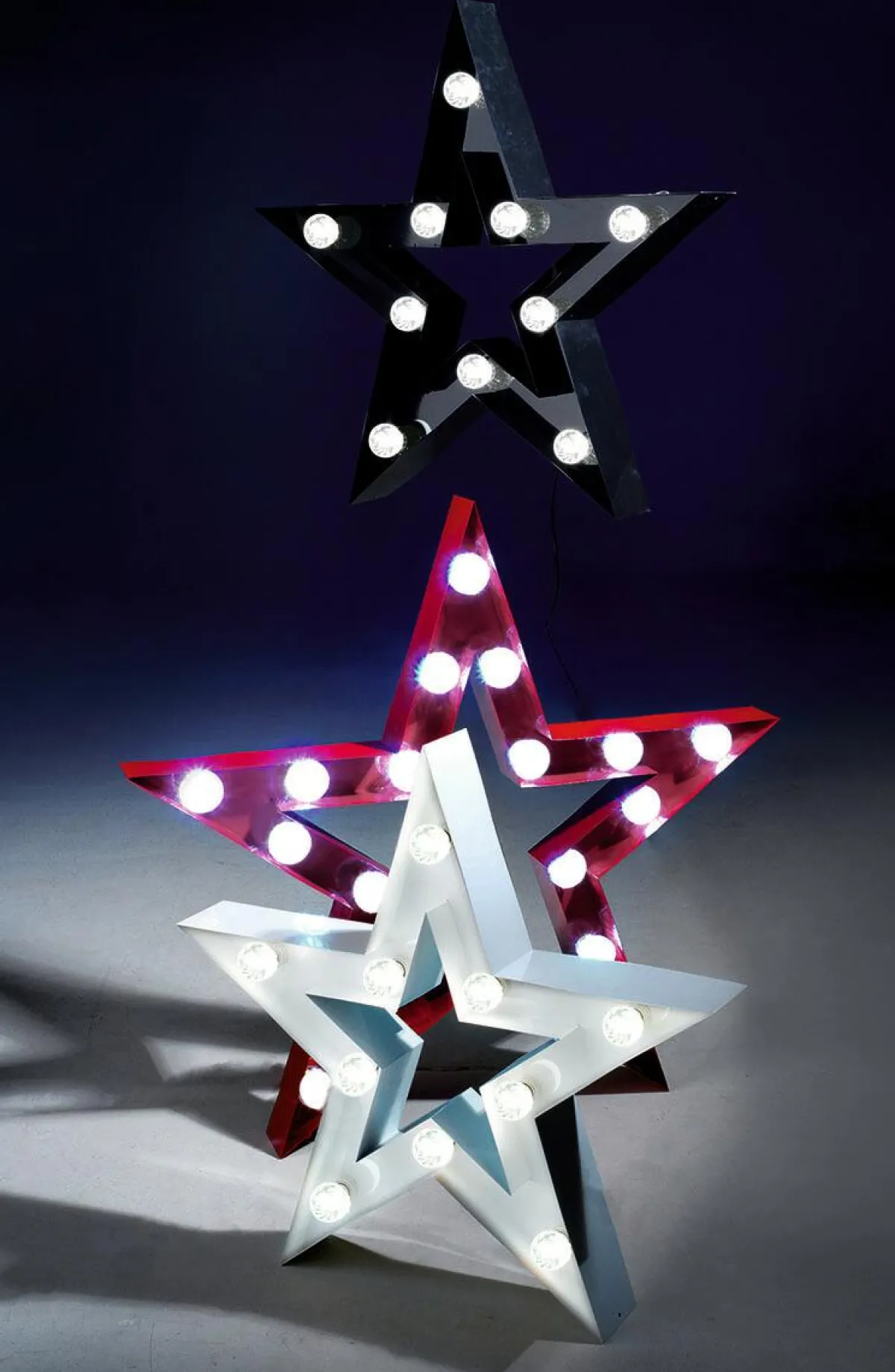 Luz Decorativa|Decoración Temática>DecoWoerner Estrella Luminosa Negra, Altura 95 Cm negro