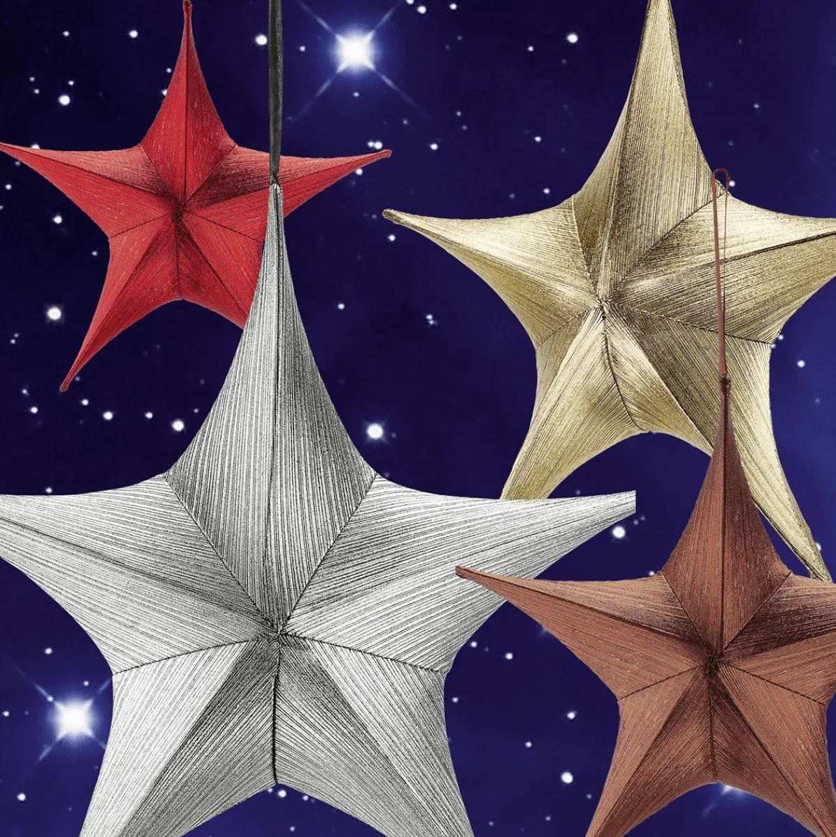 Estrella De Navidad>DecoWoerner Estrella Plegable De Tela Decorativa Rojo Burdeos Con Cremallera, 40 Cm marrón