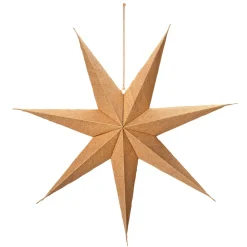 Estrella De Navidad>DecoWoerner Estrella Plegable Recubierta De Yute 45 Cm marrón