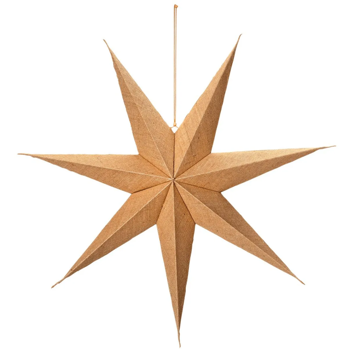 Estrella De Navidad>DecoWoerner Estrella Plegable Recubierta De Yute 45 Cm marrón