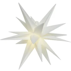 Decoración Temática|Estrella De Navidad>DecoWoerner Estrellas De Plástico En 3D De Aspecto blanco