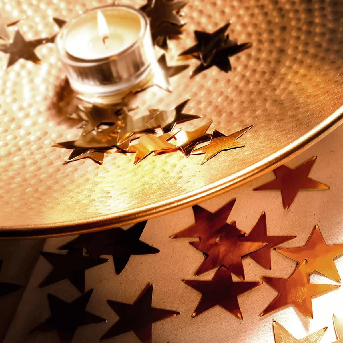 Decoración Dispersa|Estrella De Navidad>DecoWoerner Estrellas Decorativas Para Dispersar , Ø 10 Cm, 25 Piezas oro