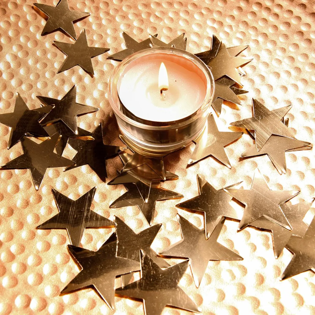 Decoración Dispersa|Estrella De Navidad>DecoWoerner Estrellas Decorativas Para Dispersar , Ø 10 Cm, 25 Piezas oro