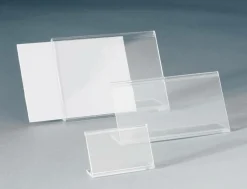Etiquetaje>DecoWoerner Expositor Acrílico En L En Horizontal, 52 X 34 Mm transparente