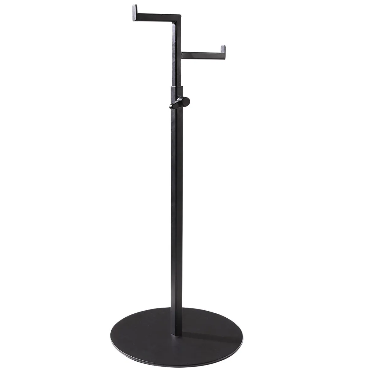 Expositores Para Tiendas>DecoWoerner Expositor De Accesorios 2 Brazo, Extensible 39 - 70 Cm negro
