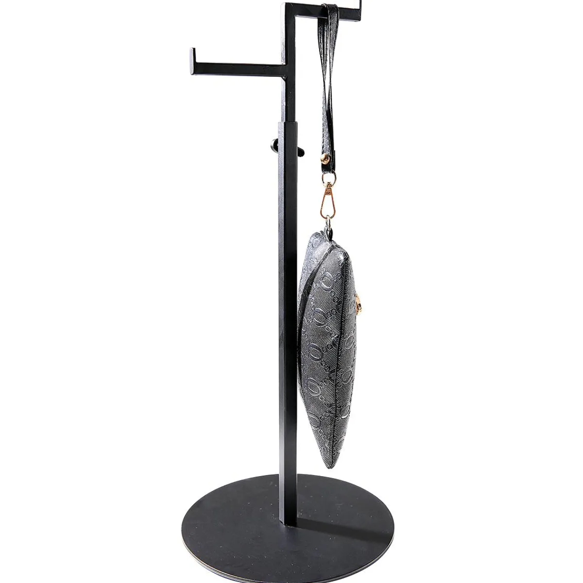 Expositores Para Tiendas>DecoWoerner Expositor De Accesorios 2 Brazo, Extensible 39 - 70 Cm negro